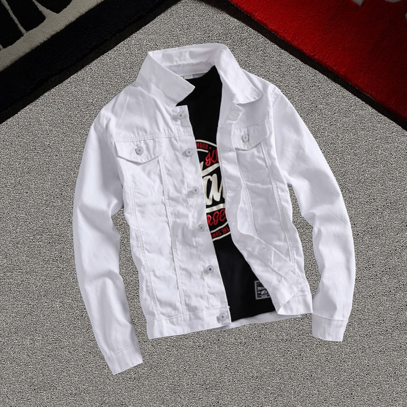 Men's Spring 2019 Slim Fit Casual Denim Jacket