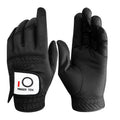 VEASAERS Golf Gloves Men Right Handed Golfer Left Hand All Weather Grip Soft Comfortable Mens Golf Glove Fit Size Small Medium ML Large XL (1 Pack-Black Large Worn on Left Hand)