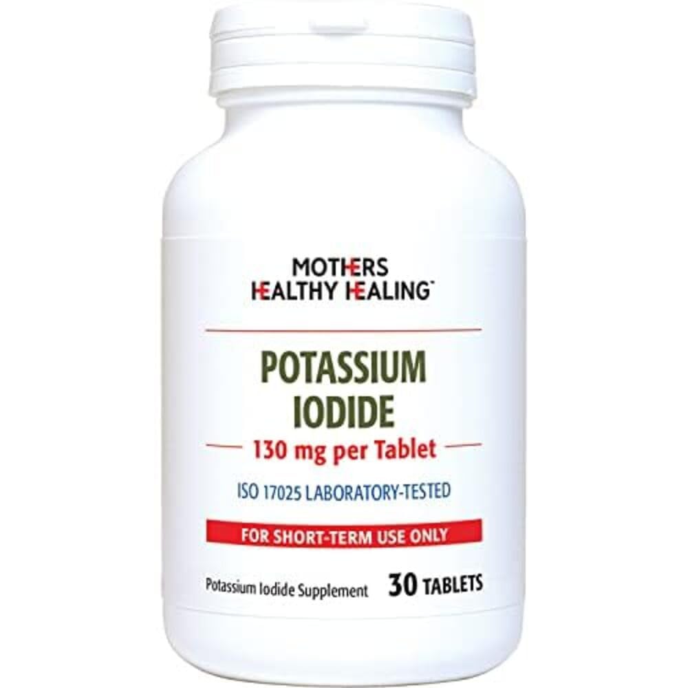 Potassium Iodide Tablet | 130 mg KI Supplement | 30 Tablets