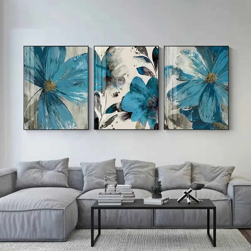 3pcs Nordic Retro Plant Posters for Living Room Decor