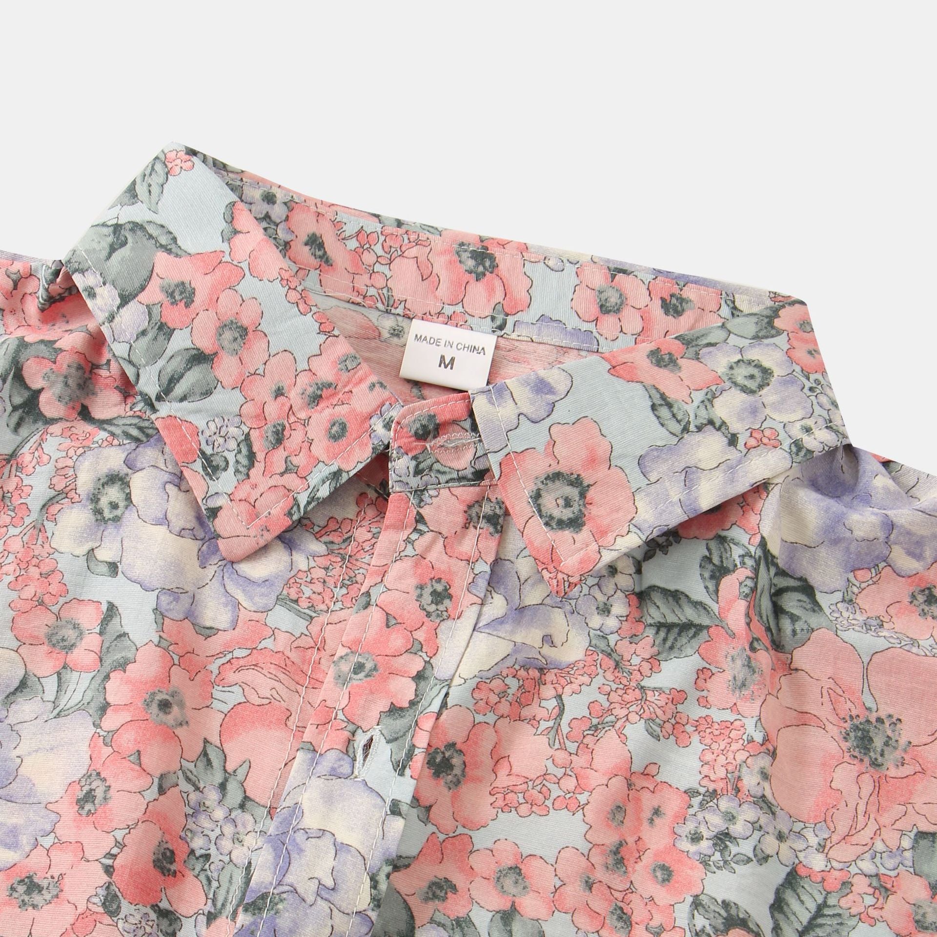 Men's Casual Short Sleeve Floral Shirt Summer 2022