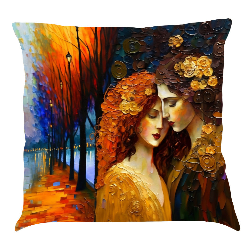 Cotton and Linen Decorative Cushion Cover
