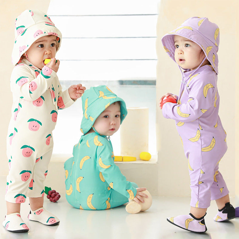 New Kids' Sunscreen Quick-Dry Swimsuit for Toddlers
