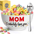 YEUYUQIU Gifts for Mom from Daughter Son - Mom Gifts for Birthday Christmas Ideal Mothers Day Thanksgiving Christmas Gifts for Mom Mother - Mom Cereal Bowl and cereal killer spoon Set Present
