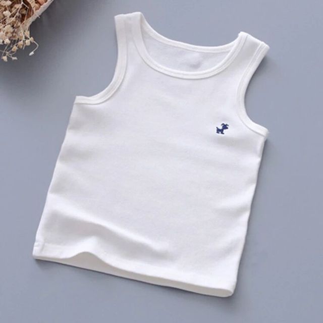 Girls' Graphic Cotton T-Shirt Summer Sleeveless Top