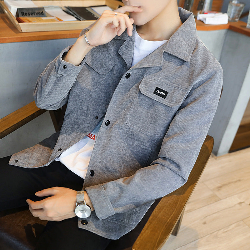 Stylish Spring Autumn Men's Slim Fit Denim Jacket