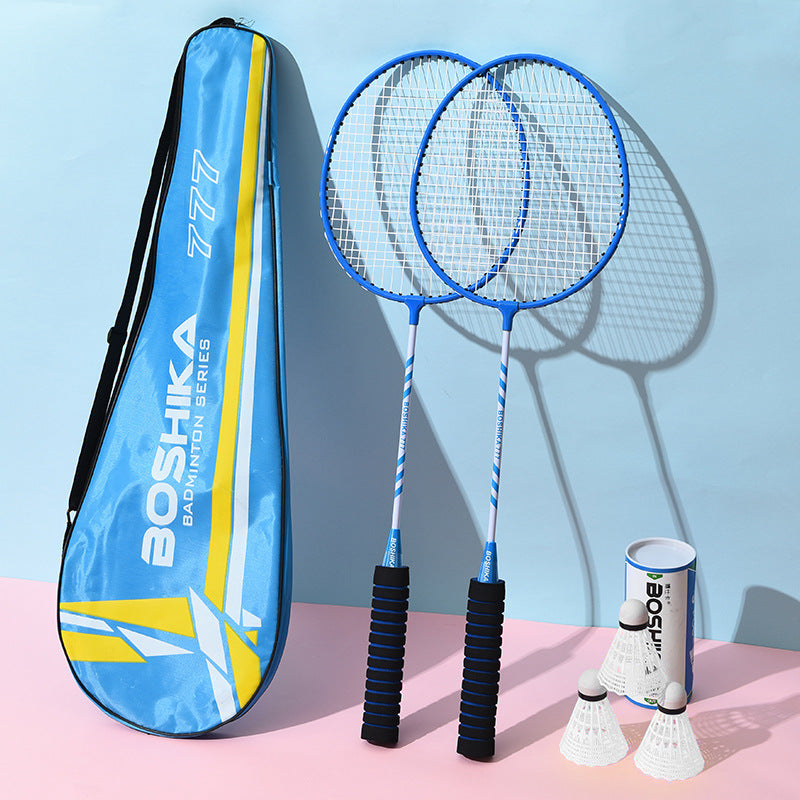 Genuine Badminton Racket with Sponge Handle, Multi-Color