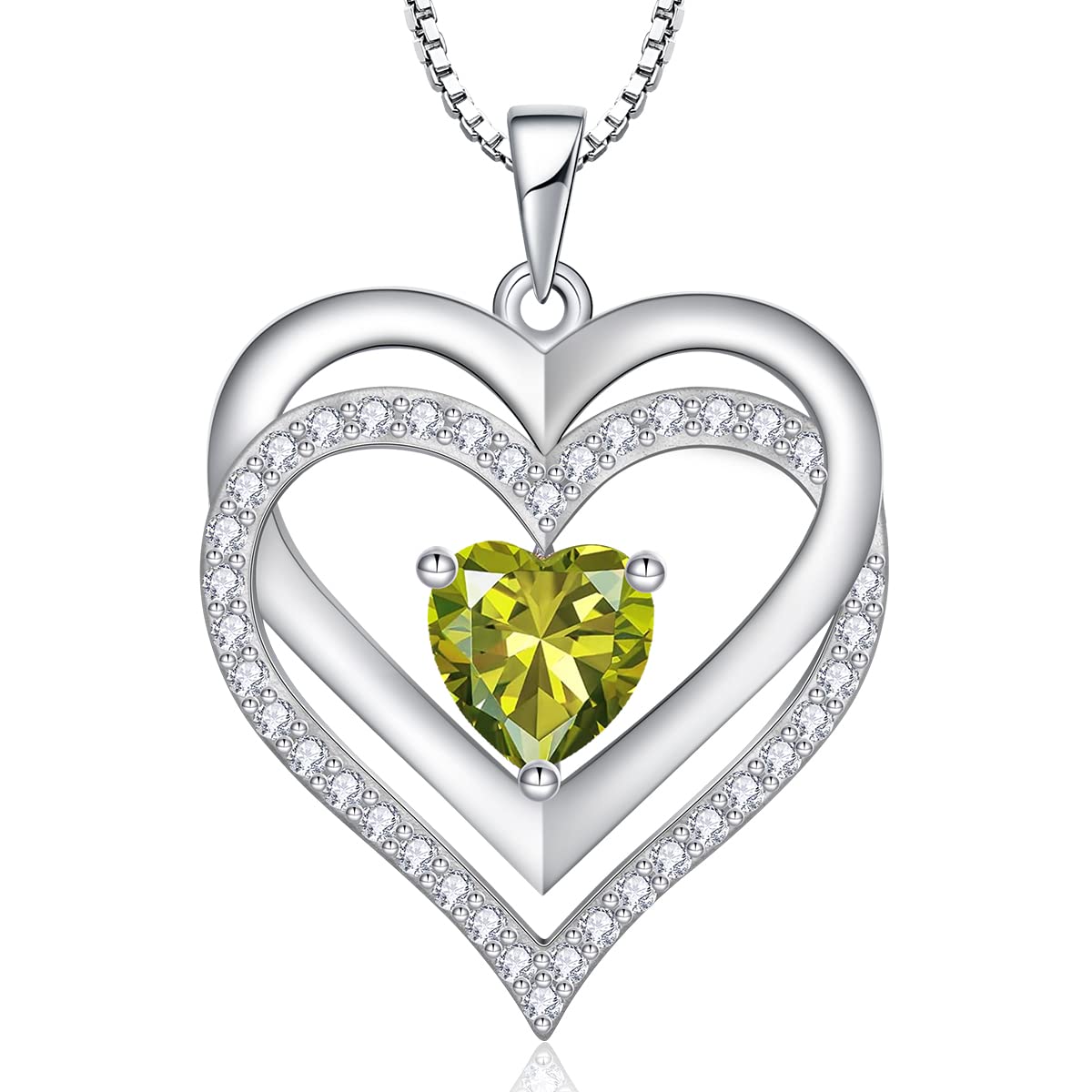 Mother's day Ever heart Personalized  925 silverHeart Pendant