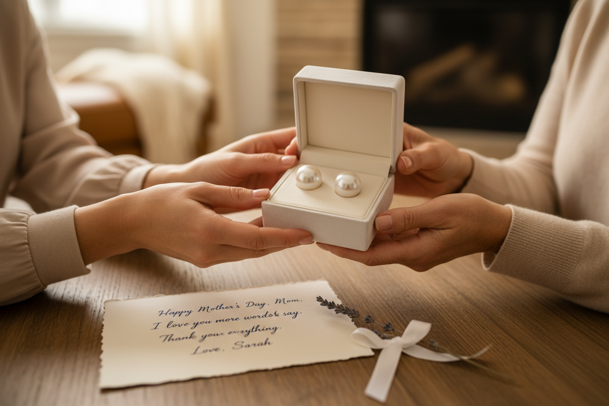 Tahitian Pearl Studs Gift