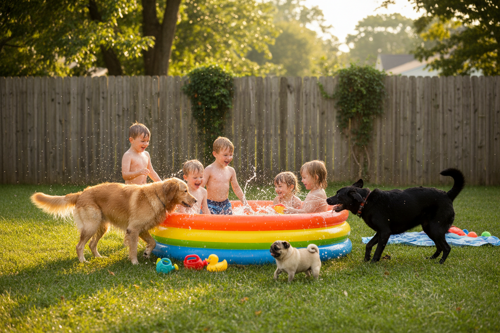Foldable Dog Pool Kiddie Pool Hard Plastic Pool for Kids Portable Dog Pool PVC Pet Swimming Pool Collapsible Pool Dog Bathing Tub Dog Swimming Pool Suitable for Indoor and Outdoor (32 x8 Inch)